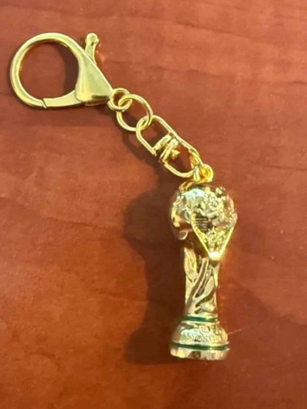 2026 World Cup Trophy Keychain – Gold Tone Soccer Collectible 4”